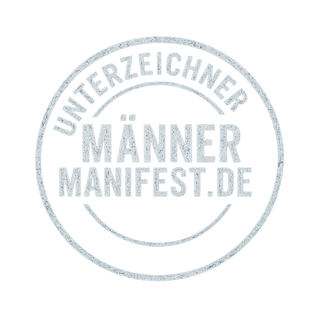 Siegel "Unterzeichner Männermanifest.de"